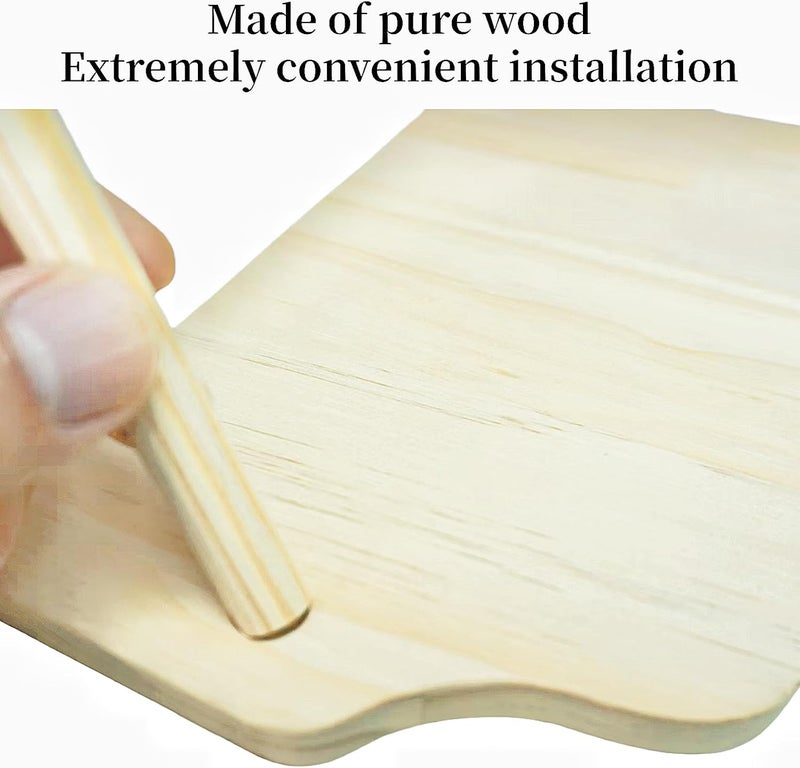 Feiena Wooden Hamster Platform for Hamster Cage Accessories Climbing Toys Dwarf Syrian Hamster Gerbil Rat Mice Degus or Other Small Pets (Triangle) - Image 3